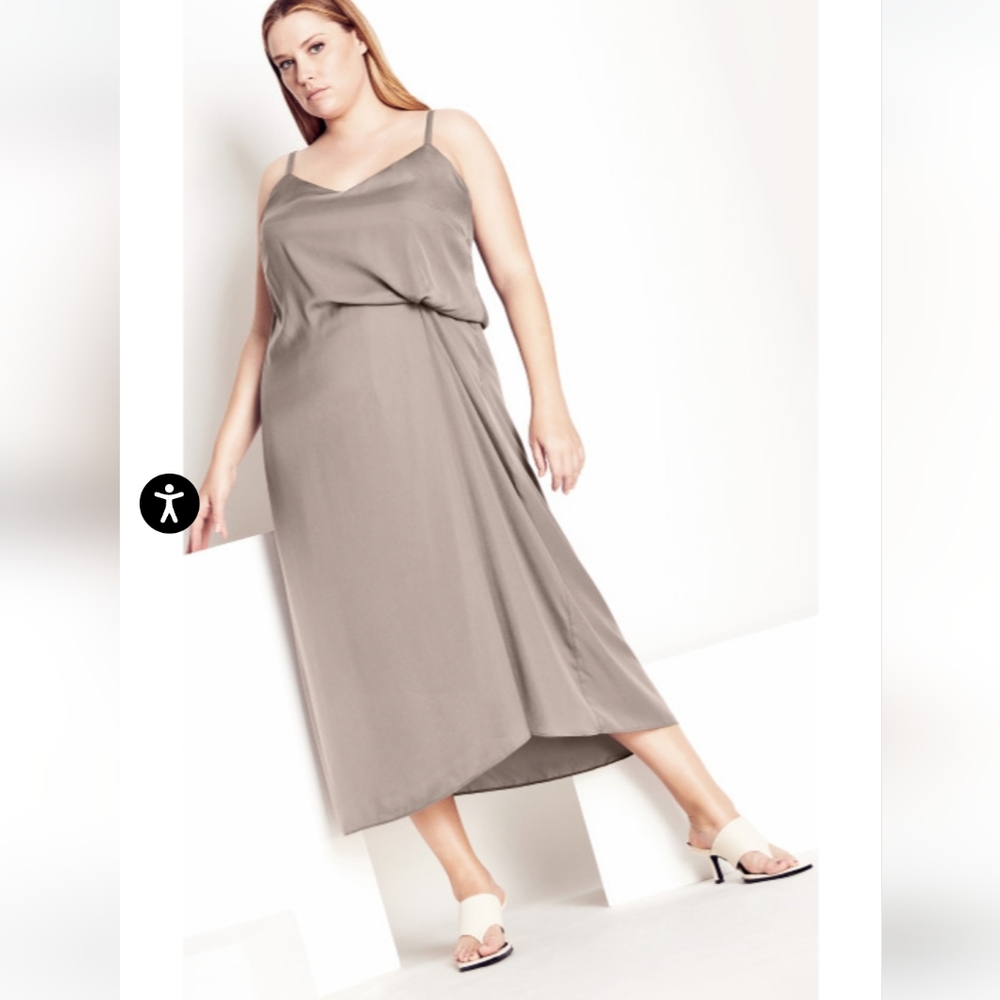 City Chic Gathered Dress